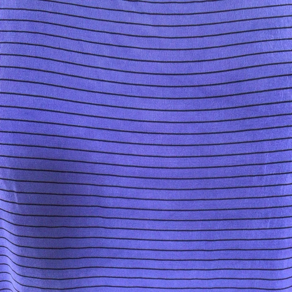 Chico’s Private Edition Purple and Black Stripe Sleeveless Top - Size 3 - Picture 2 of 6